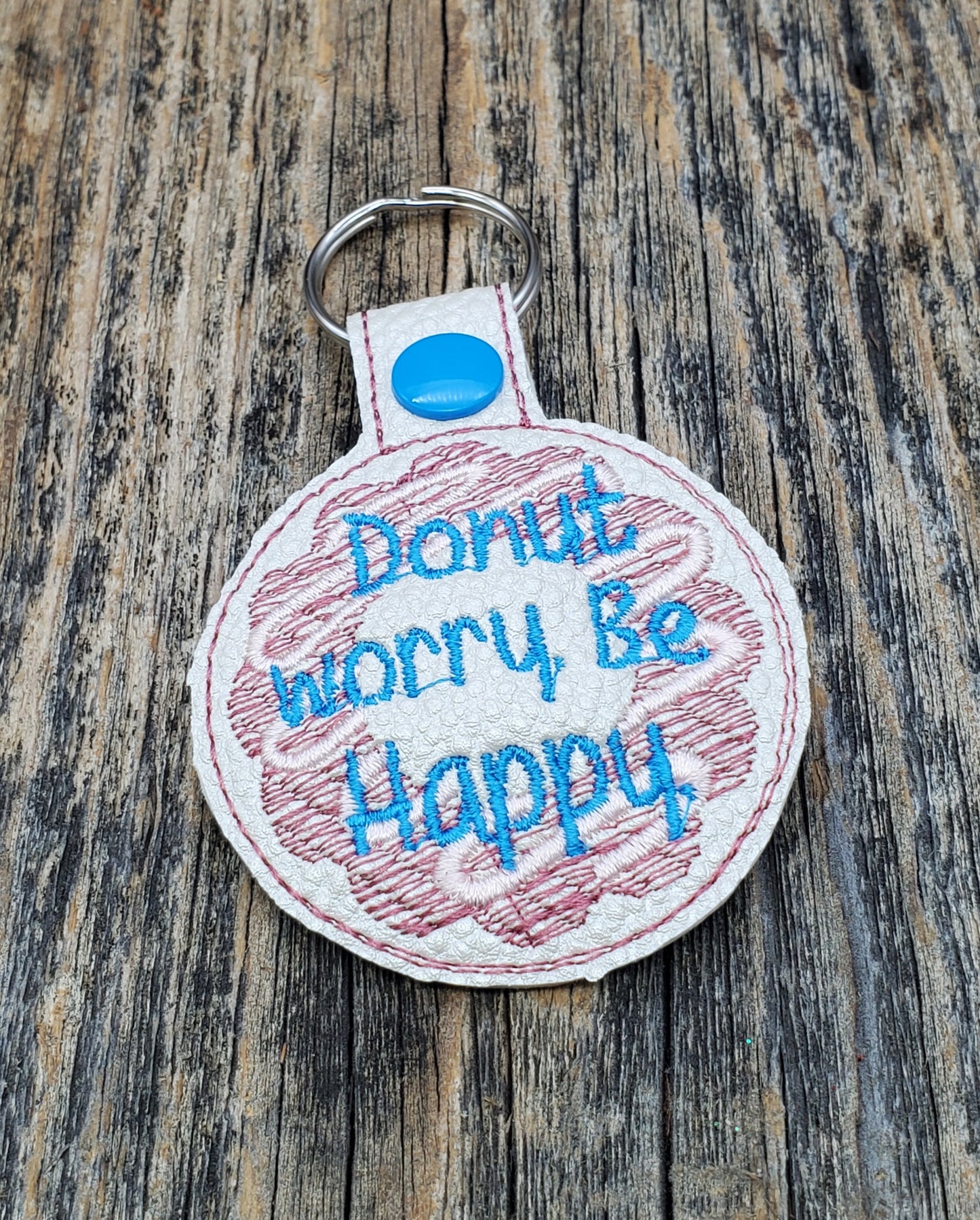 Donut Worry key fob / bag clip