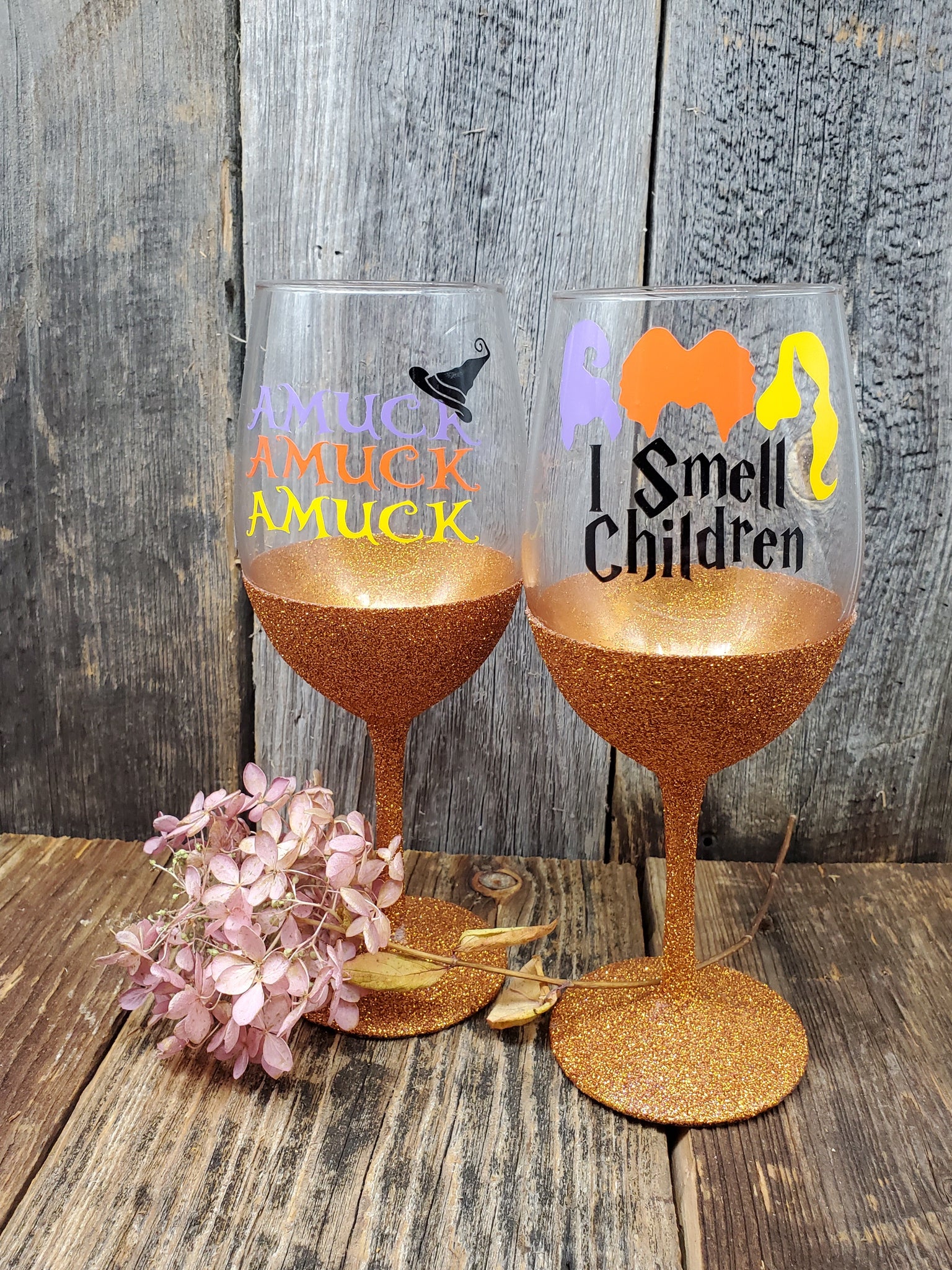 Hocus Pocus wine glasses