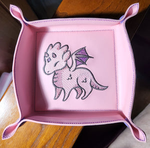 Dice Tray - Dragon (pink)
